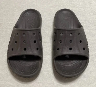 Sandalias Crocks Slides para hombre 8 para mujer 10 marrón sin cordones Baya II Foto 1 de 4