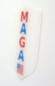 GRILLE EMBLEM fits RAM 2006-2010 MAGA WHITE - Bild 1 von 2