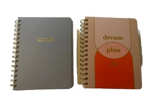 Caliber Hard Cover Journals Lot Of 2  200 Lined Pages 8”x6” Wire Bound New - Picture 1 of 6