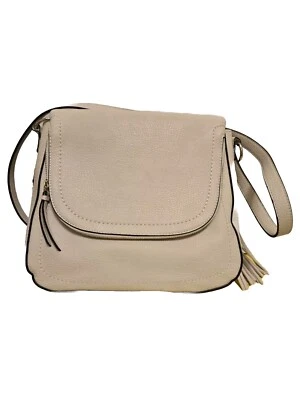 Bolso bandolera de cuero marfil para mujer APT 9  Foto 1 de 4