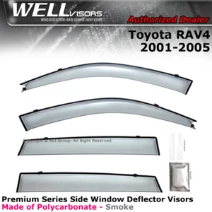WELLvisors For Toyota RAV4 2001-2005 Side Clip on Window Sun Rain Visors Clip-on - Picture 1 of 8