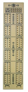 Wooden Cribbage Board 2 Player - Picture 1 of 1