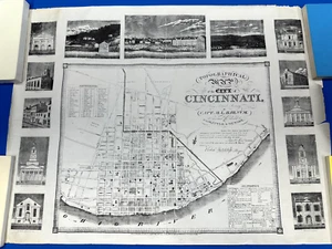 Topographical Map of the City of Cincinnati From Actual Survey by H.L. Barnum - Picture 1 of 1