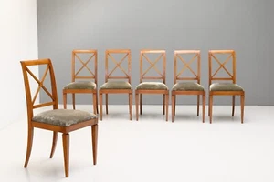 Set of Six Dining Chairs - Picture 1 of 8