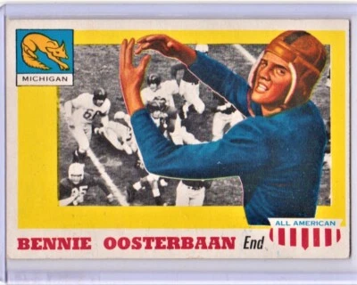 1955 TOPPS ALL AMERICAN FOOTBALL CARD #80 BENNIE OOSTERBAAN MICHIGAN WOLVERINES - Image 1 of 2