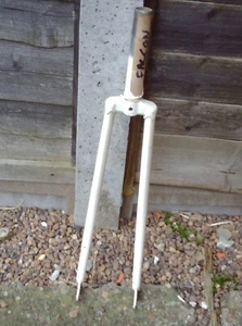 FALCON THREADED 1" ROAD FORKS, FOR 700c WITH MUDGUARDS, 1980's - Picture 1 of 6