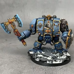 Venerabile Dreadnought Lupi Spaziali Space Marines Warhammer 40K Prevendita Dipinto - Foto 1 di 11