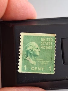 SELTENE VINTAGE 1 CENT GEORGE WASHINGTON U.S. BRIEFMARKE 1789-1797 - Bild 1 von 4