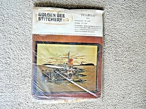Remolcador Golden Bee Stitchery 14" x18" Kit Nº611 - Imagen 1 de 4