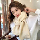 Korean Fashion Scarf Women's Winter Shawl Wrapped Small Scarf Thick Scarf
