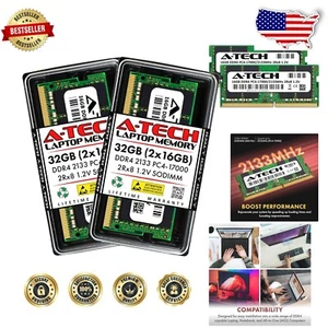 32GB Dual Rank Non-ECC DDR4 SODIMM RAM 2133MHz - Performance Boost Guaranteed - Picture 1 of 8