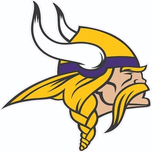 Viking Head Xl Football Helmet Decals - Picture 1 of 2