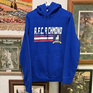 Ted Lasso A.F.C. nuevo sin etiquetas Sudadera con Capucha Richmond Promo Azul Talla Grande - Imagen 1 de 6