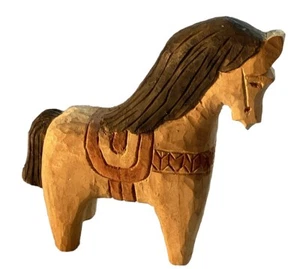 Vintage Hand Carved & Painted Chuncky Horse - Picture 1 of 5