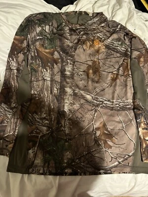 Game Winner Realtree Mens M Camouflage Long-Sleeve Shirt Hunting Pullover - Image 1 of 4