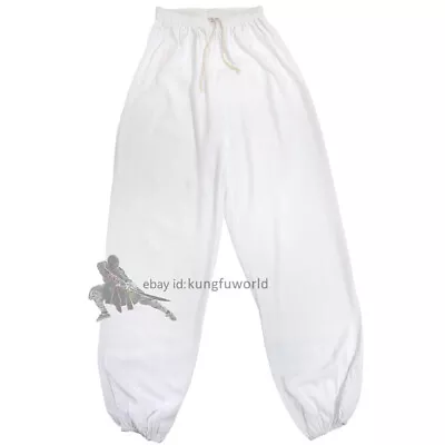 Pantalones de verano de algodón Kung fu Tai Chi artes marciales Wushu Wing Chun pantalones Foto 1 de 4