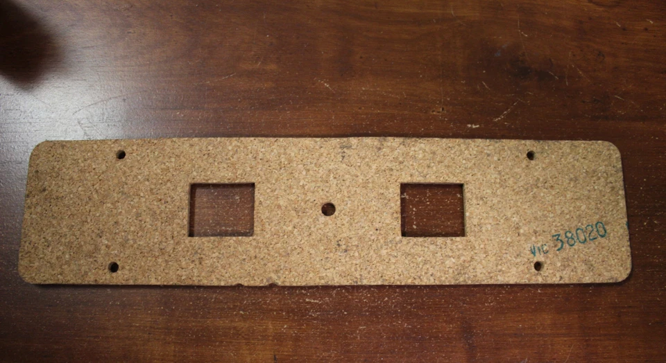 Junta de cubierta de corcho para cámara de válvula Victor 38020 1948-1950 Hudson 8 (533*) Foto 1 de 1