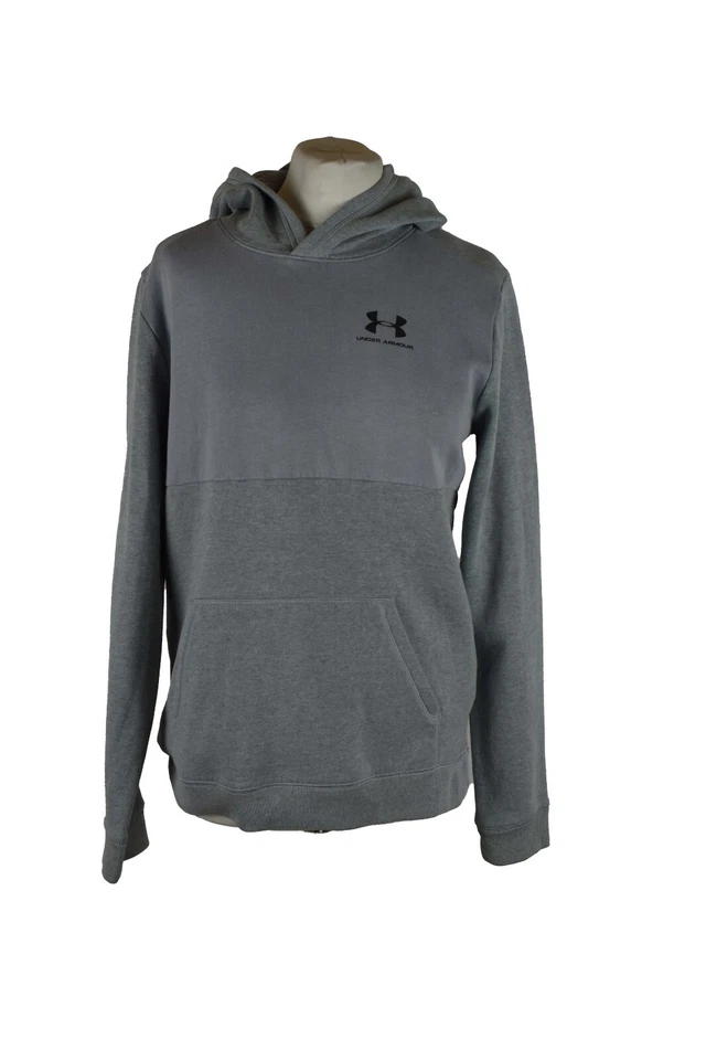 UNDER ARMOUR Grey Hoodie size YXL Boys Pullover Sportswear Outdoors Outerwear - Image 1 of 4