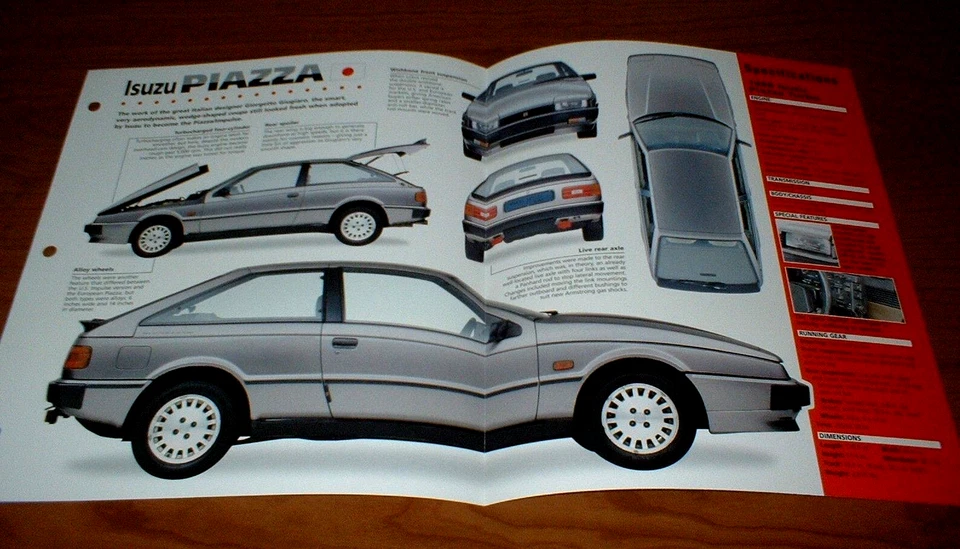 1988 ISUZU PIAZZA TURBO ORIGINAL IMP BROCHURE SPECS INFO 88 86-90★★ - Image 1 of 1