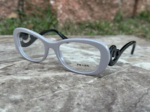 NEW PRADA VPR 09P Baroque 54-19-13 Cateye EYEGLASSES QE0-1O1 Sunglasses Frame - Picture 1 of 18