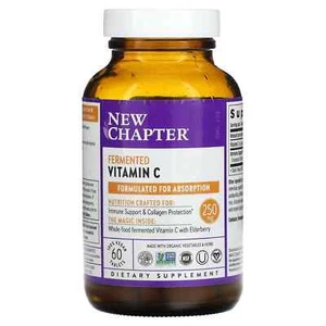 2 X New Chapter, Fermented Vitamin C, 250 mg, 60 Vegan Tablets - Picture 1 of 2