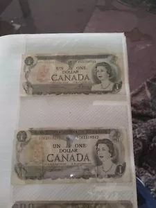 1973 One Dallor Canada Bills In Very Nice Condition. - Picture 1 of 9