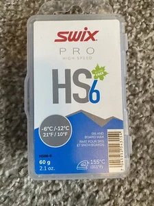 Swix Cera Sci e Tavola Hs6 Blu Pro Alta Velocità 10-21*F 60g NUOVO - Foto 1 di 5