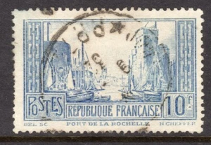 France Scott # 251A VF Used 1929 10 Franc Port of La Rochelle Ultra Type II - Picture 1 of 1