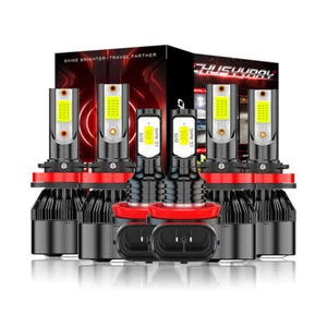 Kit de 6 faros antiniebla LED de haz alto bajo para Toyota Tacoma 2016-2023 - Imagen 1 de 24