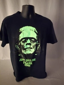 Vintage Frankenstein Just Call Me Frank Hemd Glow In Dark Herren Large Universal - Bild 1 von 6