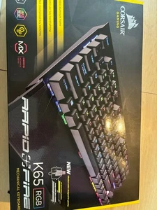 Corsair K65 RGB Rapid Fire Mechanical Gaming Keyboard Backlit Used/Tested - Picture 1 of 2