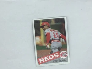 1985 EDDIE MILNER : CINCINNATI REDS : MINT : VINTAGE TOPPS 198 - Bild 1 von 2