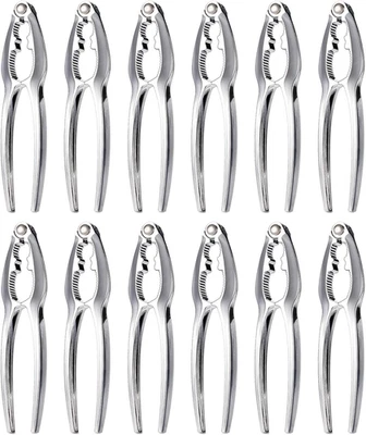Crab Crackers and Tool, Nut Crackers for King Crab Legs, 12Pcs Stainless Steel S - Image 1 of 4