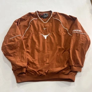 Vintage Texas Longhorn Center Swoosh Nike Pullover Windbreaker Gr. Xl - Bild 1 von 3