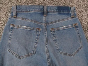 Abercrombie & Fitch Jeans Womens 4R Blue Ankle Straight High Rise Denim 26x27 - Picture 1 of 10