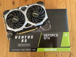MSI GeForce GTX 1660 SUPER VENTUS XS OC 6GB GDDR6 Graphics Card GPU - Picture 1 of 11