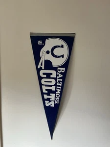 1970’s Vintage Baltimore Colts �� Football Pennant Superb Condition No Holes Rare - Bild 1 von 3