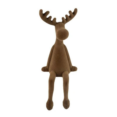 MACOSA HOME Taburete de borde reno vers. Colores Figura Decorativa Navidad 31cm Decoración Animal Reno