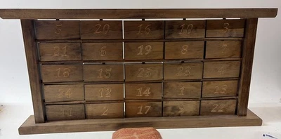 Luke 2:11 Advent Calendar Wooden Religious Bible Verse - Image 1 of 4