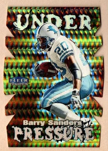 1999 Fleer Tradition Barry Sanders Under Pressure Detroit Lions 12 UP - Picture 1 of 2