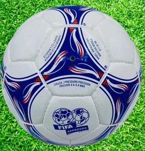 Pallone Calcio Tricolore Mondiali Fifa Francia 1998 Ufficiale Match Soccer Taglia 5 - Foto 1 di 5
