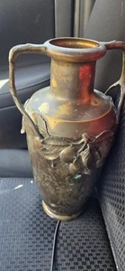 Antique Kyser Early 20th Century Large Art Nouveau Metal Vase Handles 14.5" T - Picture 1 of 5
