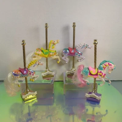 批量 4 件 复古 火柴盒 旋转木马 带支架 Goodie Sunshine Snowflake Wild Fl — 第 1/4 张图片