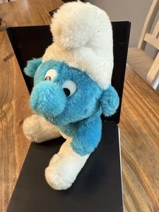 Smurf Plush Wallace Bertie & Co. Vintage 80s Peyo - Picture 1 of 13