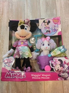 Disney Junior Minnie Mouse Waggin' Wagon Cachorro Interactivo Caminatas y Tiradores Vagón - Imagen 1 de 2