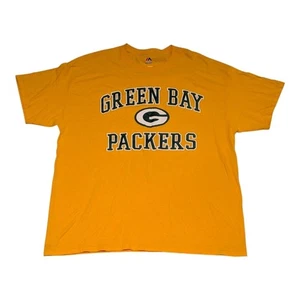 Green Bay Packers NFL T-Shirt XL Majestic gelb grün Grafik Football Fan Tee - Bild 1 von 4