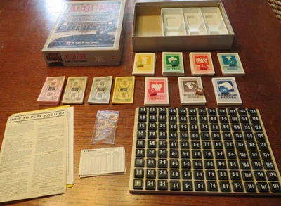 Vintage AQUIRE Board Game of High Finance 1976 Avalon Hill Bookshelf Game - Image 1 of 4