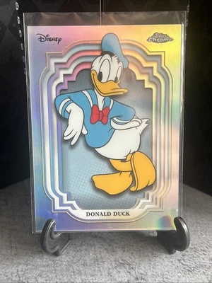 Donald Duck Silver Refractor- Disney Topps Chrome  - Image 1 of 2