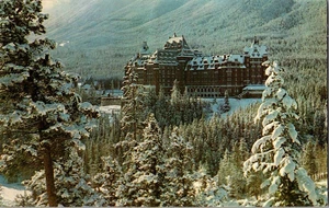 Postal postal Banff Springs Hotel Alberta Canadá 1962 a112 - Imagen 1 de 2