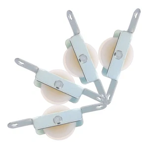 Paquete de 4 soportes de polea de cuerda para sombrilla de patio piezas base soporte voladizo - Imagen 1 de 12